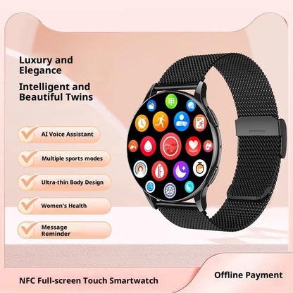 Women's smart watch multi-function sports bracelet with digital display and fitness tracking features