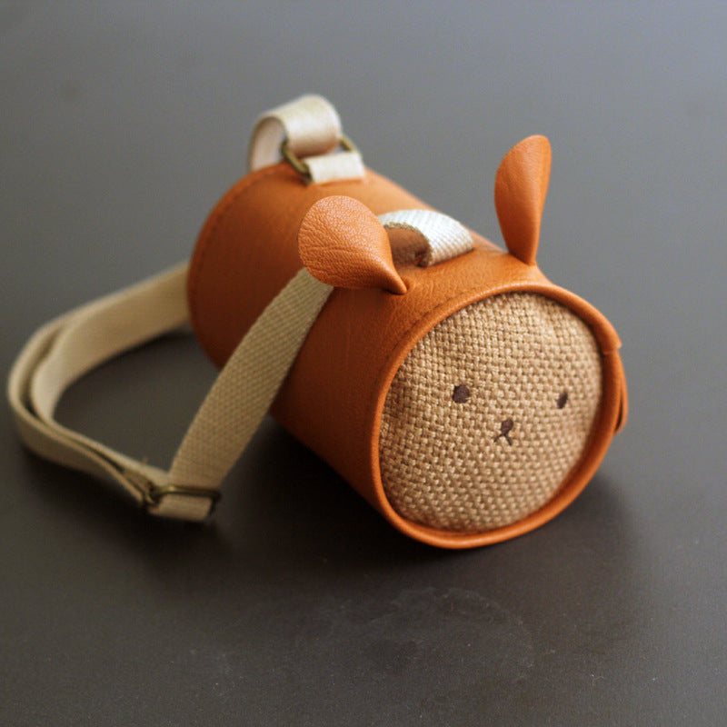 3D rabbit bucket crossbody children's waist bag in a playful rabbit design