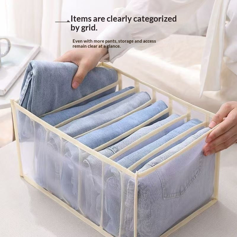 Non-woven fabric underwear storage box with divided compartments by My Store