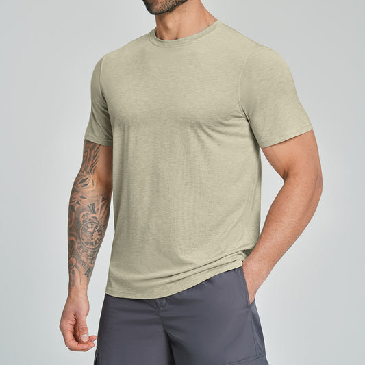 Men's breathable sports outdoor short-sleeve shirt by My Store, lightweight athletic design