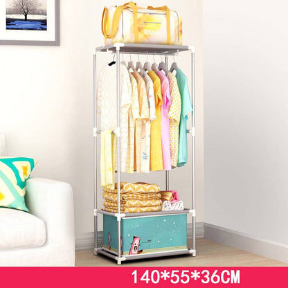 Single dormitory dust-closed wardrobe by My Store, compact storage cabinet with closed doors