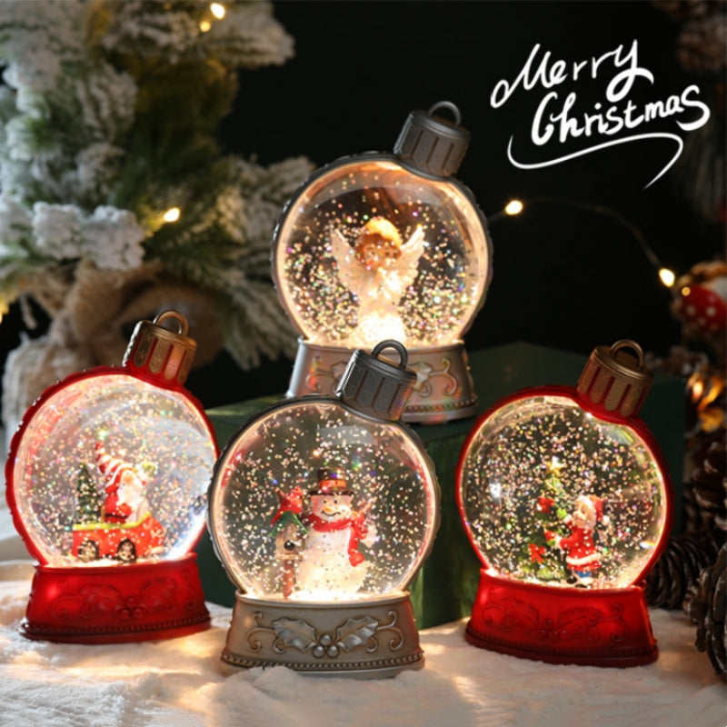 Christmas holiday decorations luminous flat LED flame light scene layout home decor by My Store