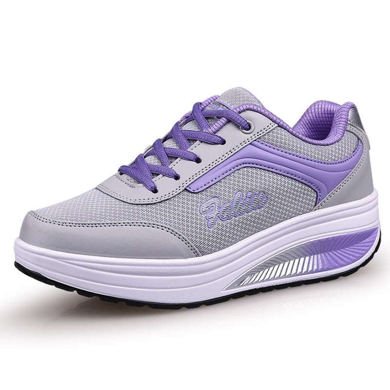 Sports mesh women's fitness shoes by My Store, lightweight breathable athletic footwear