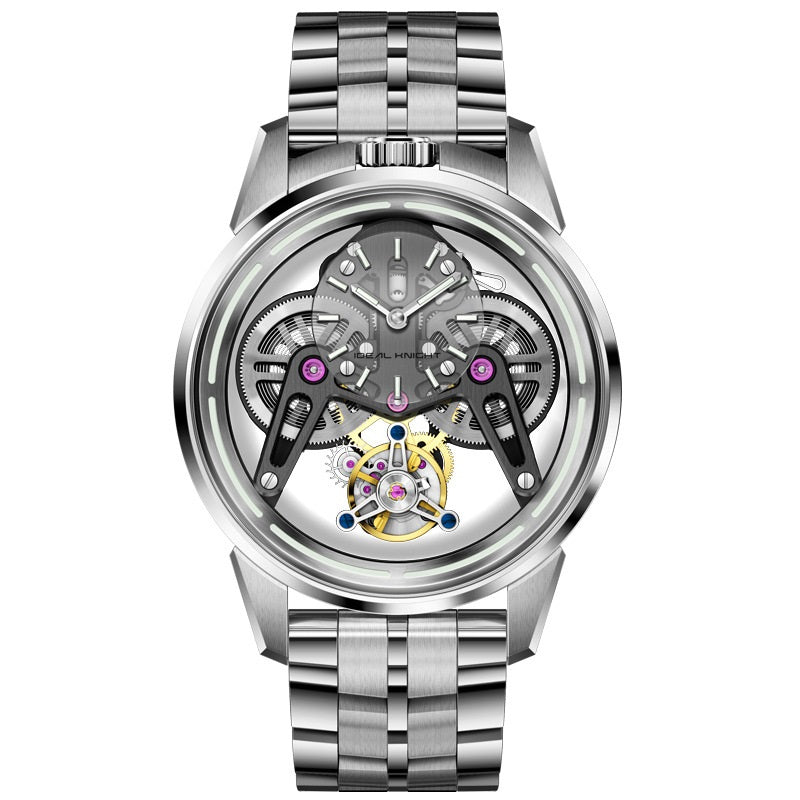 New Armor Tourbillon mechanical watch with visible skeleton dial and intricate movement detailing