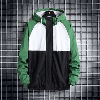 Fashionable hooded solid color coat casual jacket in a clean, versatile design
