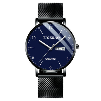 Water-resistant luminous fully automatic movement watch with a classic round dial and adjustable strap