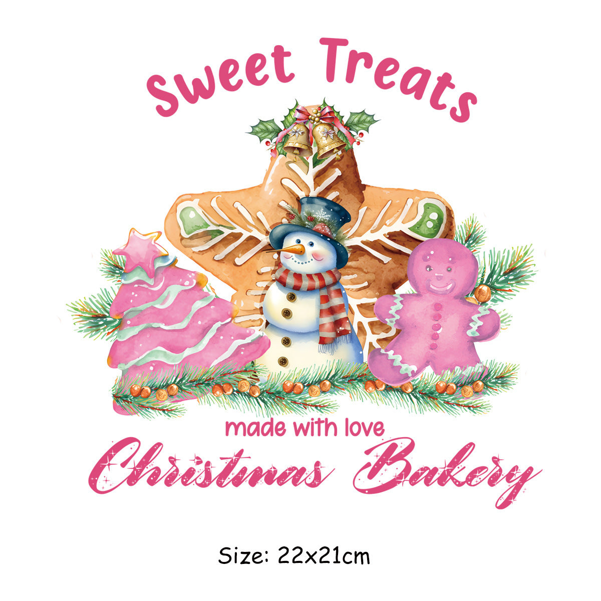 Christmas tree and Santa Claus clothing printing heat transfer patch by My Store