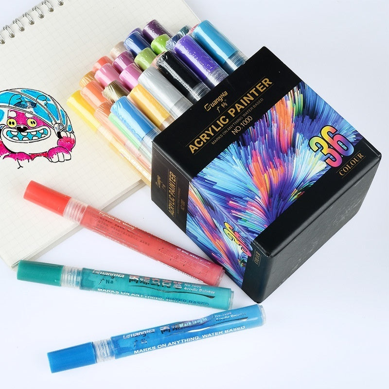 48-color water-based ceramic graffiti marker set for painting DIY crafts