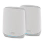 NETGEAR Orbi WiFi 6 mesh system with router and satellite extender, black devices, coverage for large homes up to 5000 sq ft.