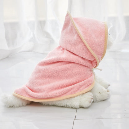 Microfiber pet quick-drying bathrobe by My Store, soft absorbent fabric for drying dogs after baths