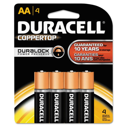 Duracell CopperTop AA Alkaline 4-Pack with Duralock