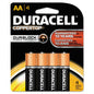 Duracell CopperTop AA Alkaline 4-Pack with Duralock