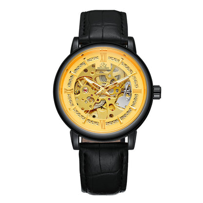 European And American-style Mens Fashionable Hollow-out Mechanical Watch
