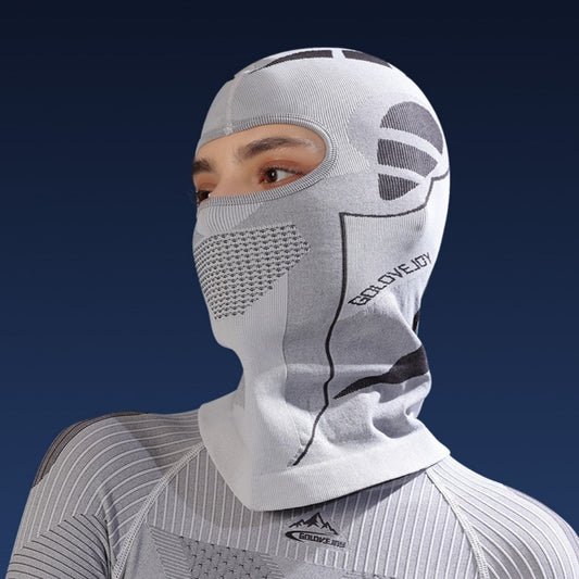 Outdoor skiing and cycling warm neck protection windproof headgear, black multifunctional face covering