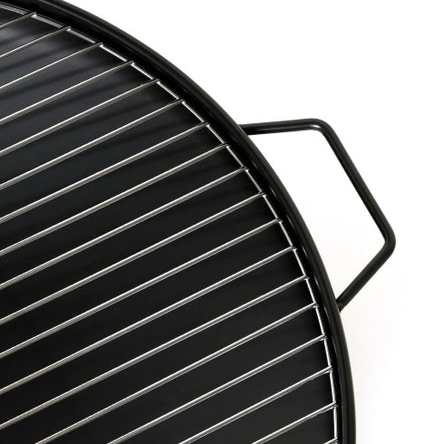 23 Inch Outdoor Fire Pit, Durable Wood Burning Fireplace Bowl With Grill Rack For Patio Garden, Backyard, Porch , Camping, BBQ, Picnic Bonfire