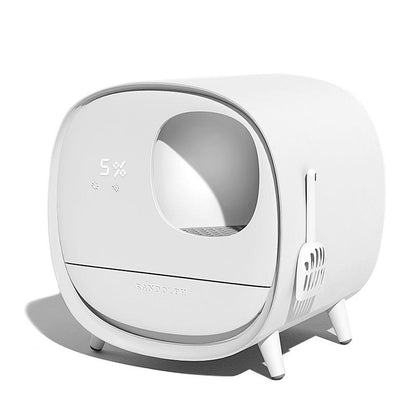 Extra large smart litter box with deodorizing and spatter-proof design