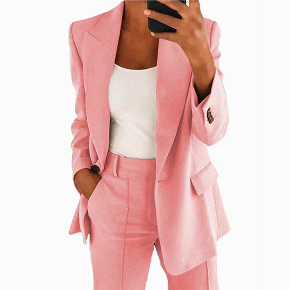 Women's Slim Fit Lapel Cardigan for Business and Daily Wear