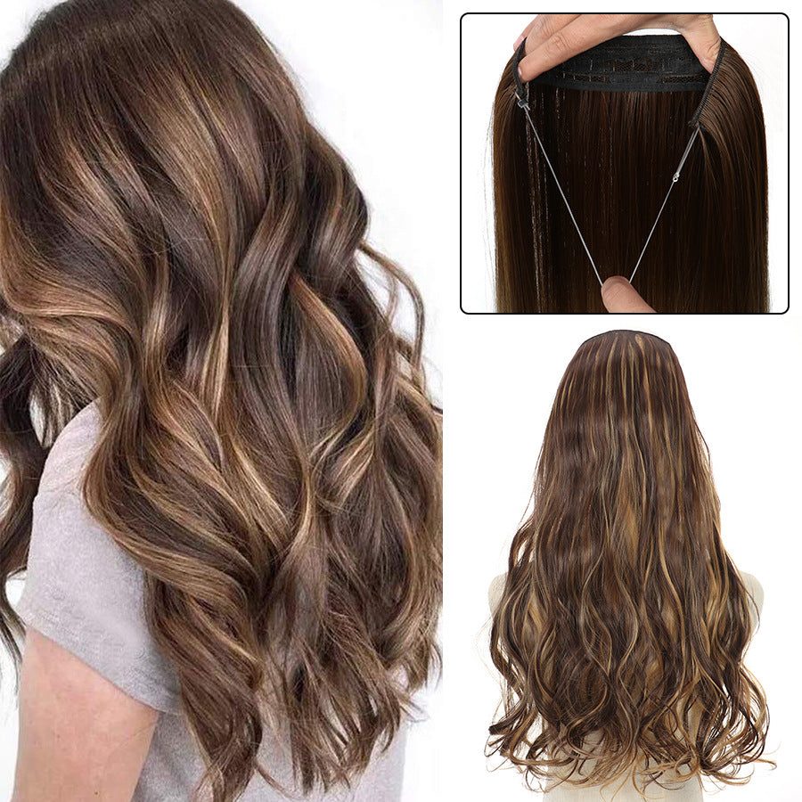 Adjustable Synthetic Hair Curtain Wig for Women