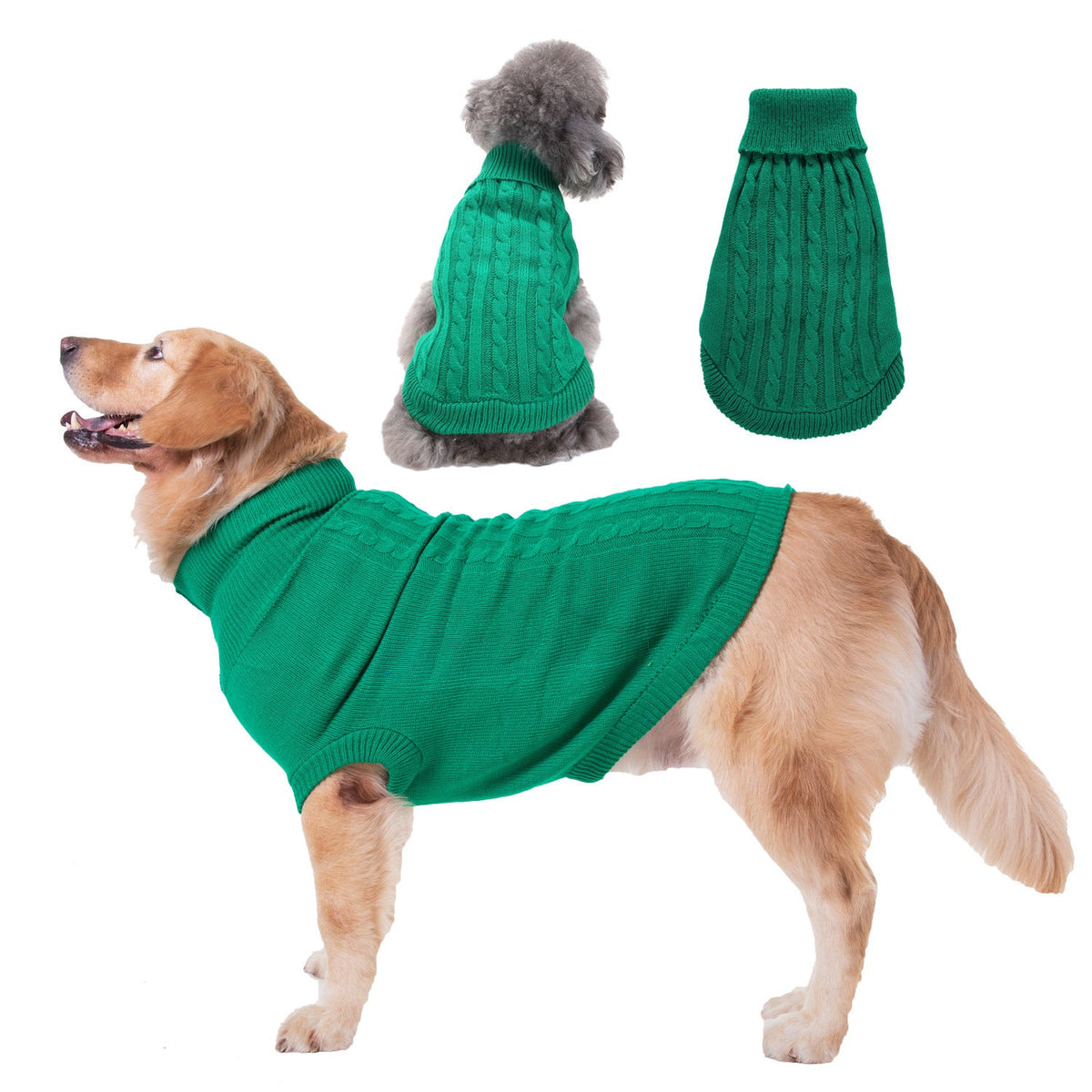 Solid color teddy Bichon puppy dog sweater in soft pet clothing style