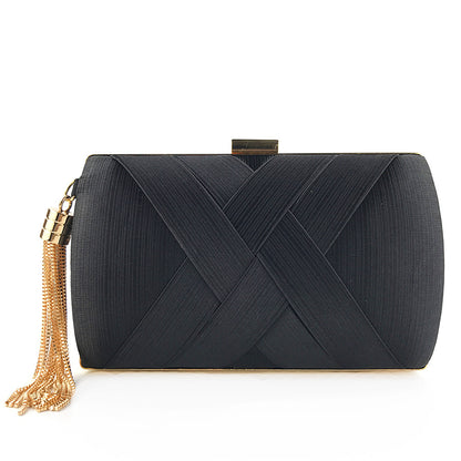 Luxury Designer Women's Tassel Clutch Evening Bag