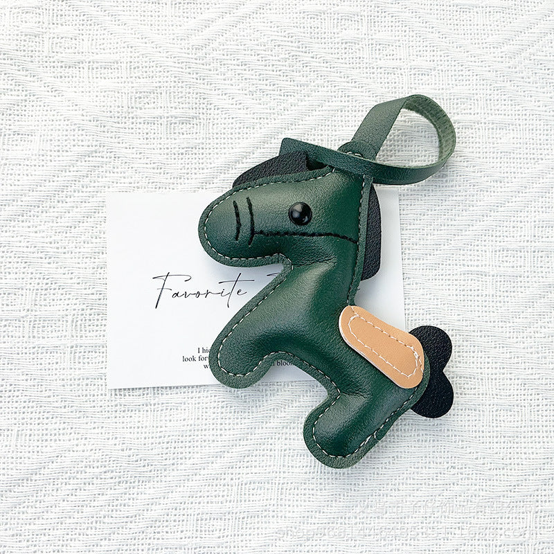 Horse fashion keychain bag charm in a detailed equestrian design for attaching to handbags, backpacks, or keys