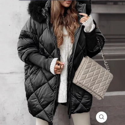 Winter hooded clothing cardigan coat in a warm, casual style