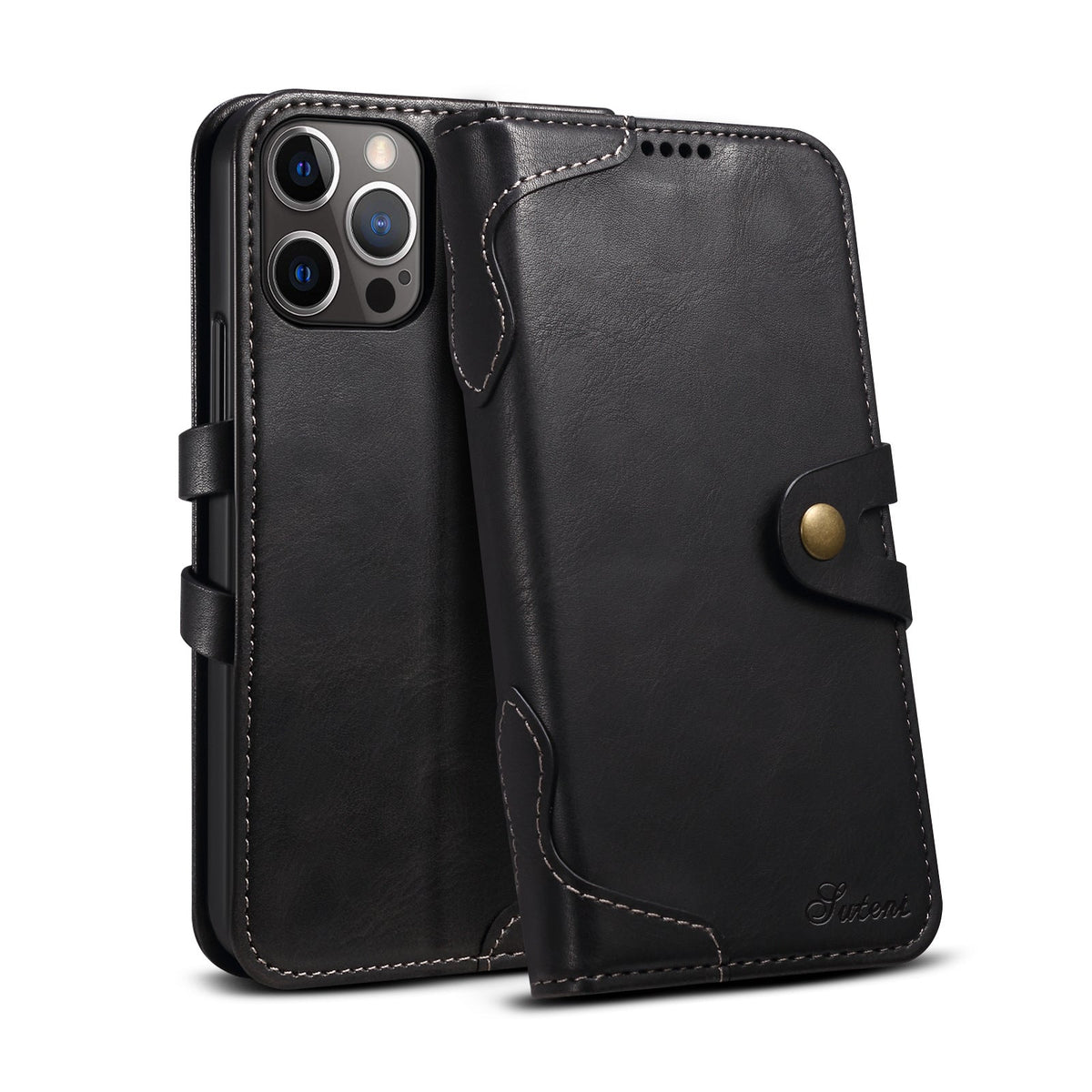 Flip leather wallet phone case bag with card slots and phone compartment, My Store 恒一