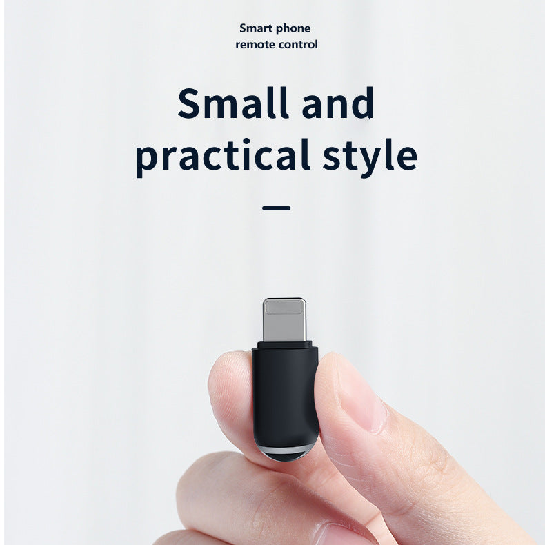 Capsule universal infrared emission remote control, compact black design