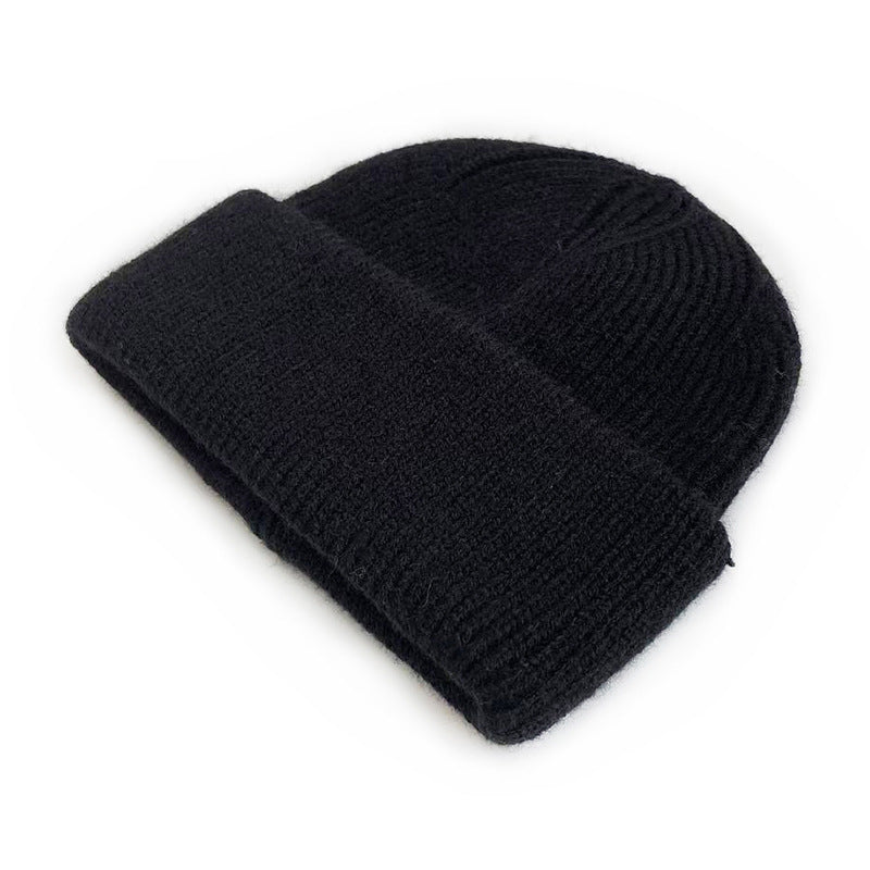 Japanese niche wool hat, simple solid color unisex design by My Store