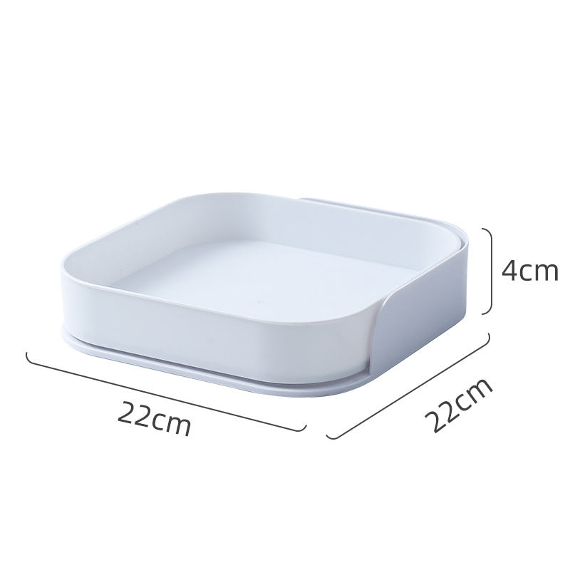 Multifunctional rotating shelving condiment storage box with tiered shelves and rotating design