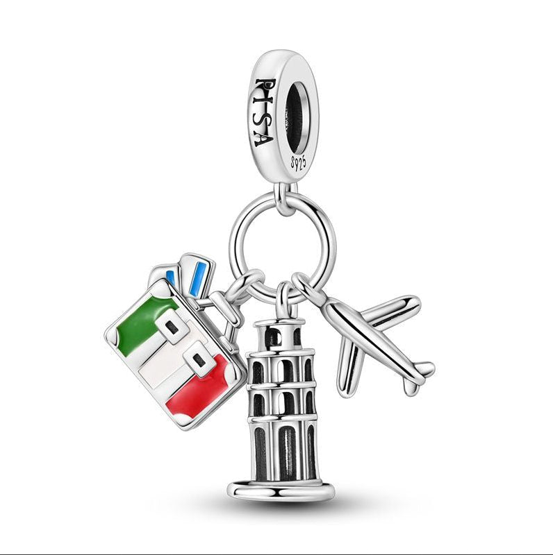 Jewelry beads pendant in a decorative design, close-up view