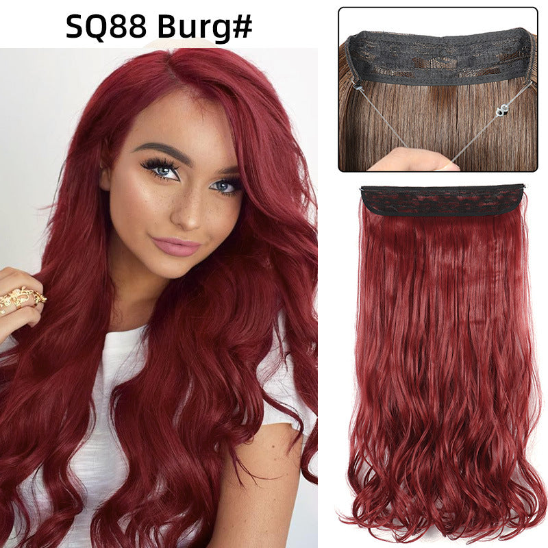 Adjustable Synthetic Hair Curtain Wig for Women
