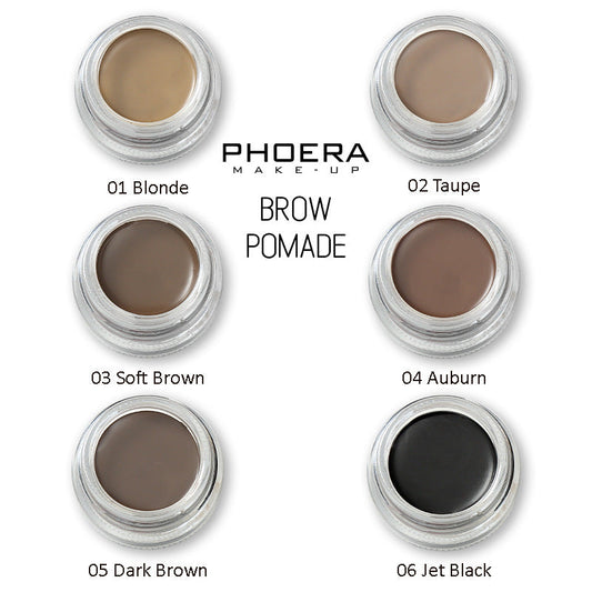 Fashion and Nature Phoera eyebrow cream in six colors for defined brows