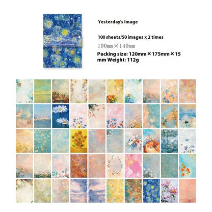 Retro artistic paper background notebook for DIY notes