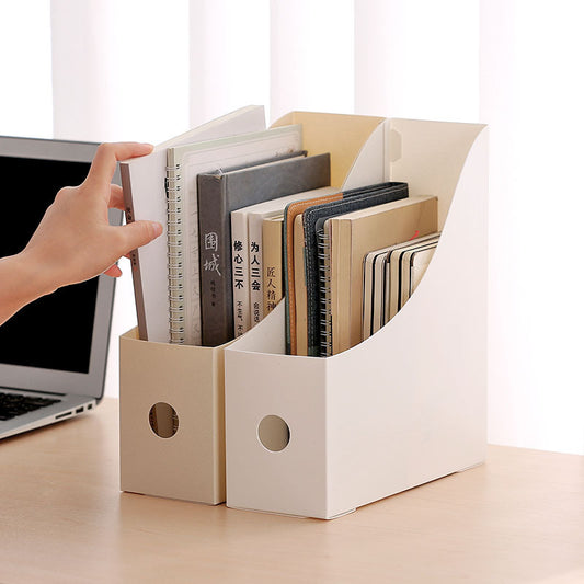 BACKUPMYFILESNOW® desktop file organizer for students and office use with multiple compartments for organizing papers and documents.