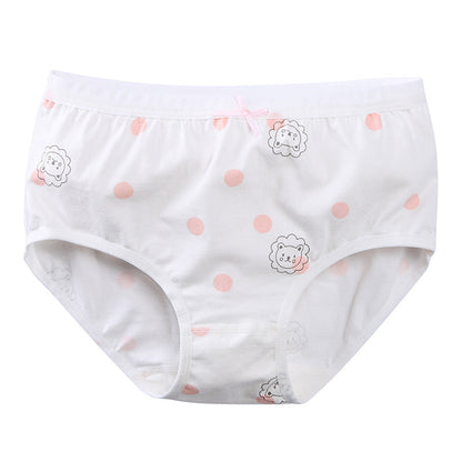 Children's women's triangle cotton boxer underwear in a simple design