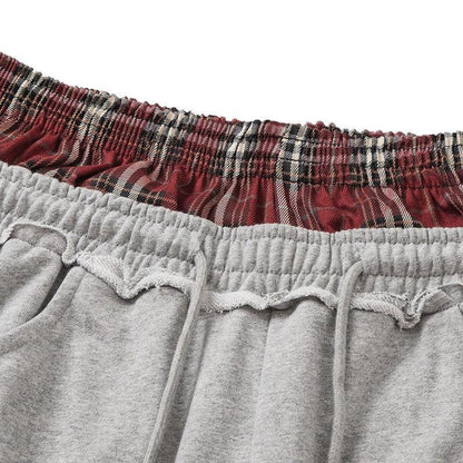 Retro striped embroidered athletic shorts in a classic sport-inspired design