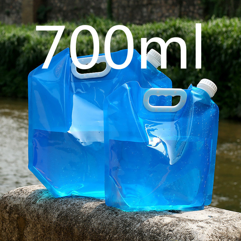 Foldable PVC outdoor camping water bag container for hiking and portable water storage