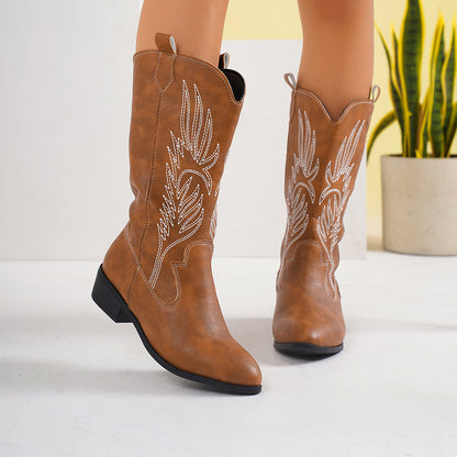Plus-size women's tall boots for fall and winter, My Store cross-border footwear in a classic design