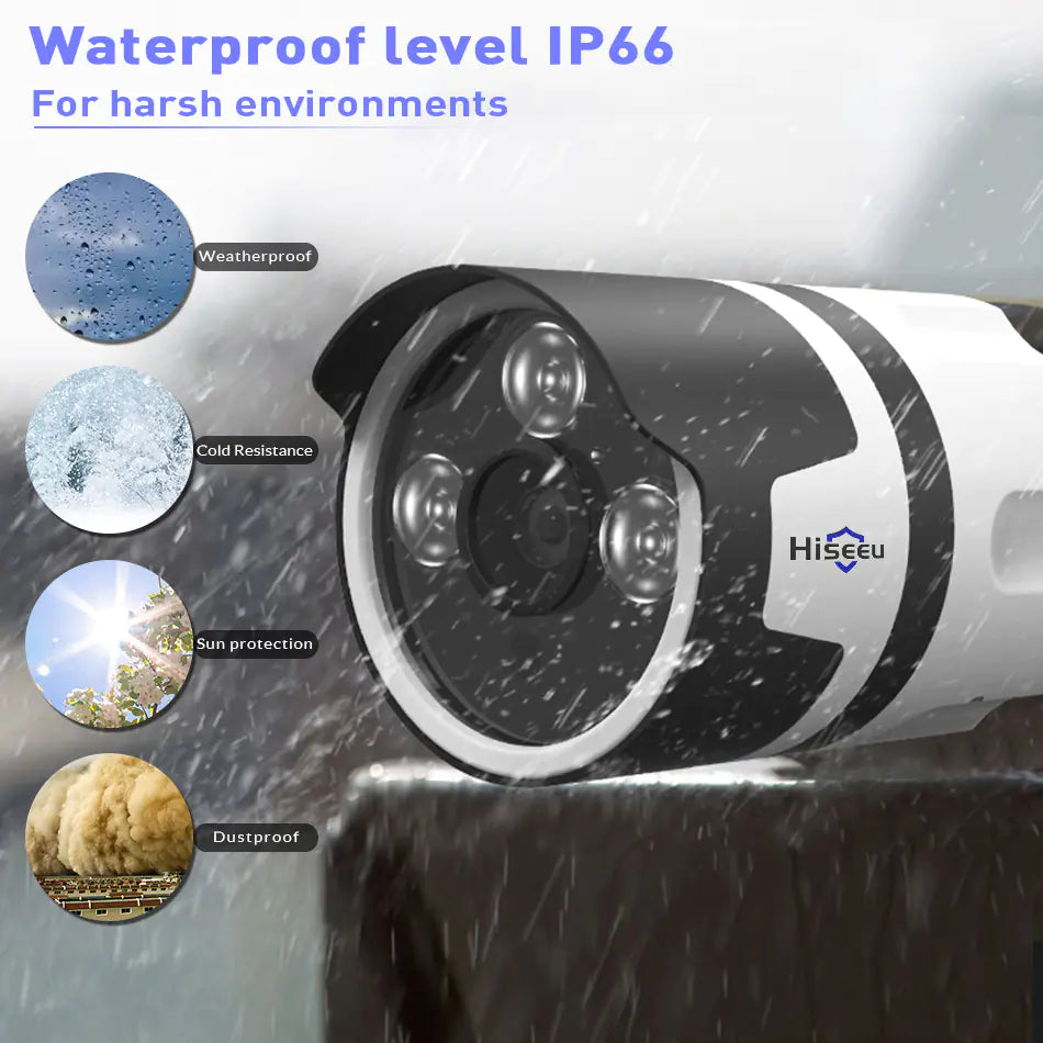 WiFi Wireless Security Camera with IP Waterproof Design