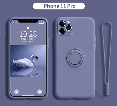 iPhone 11 Pro Liquid Silicone Case with Lens Cover