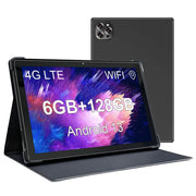 Elepad Android Tablet with SIM Card Slot Face Unlock 4G LTE GSM Cellular Phone Tablet with Case Android 13 Octa-Core 6GB RAM 128GB ROM GPS WiFi Dual Camera Speaker 6000Mah 10 Inch HD Display