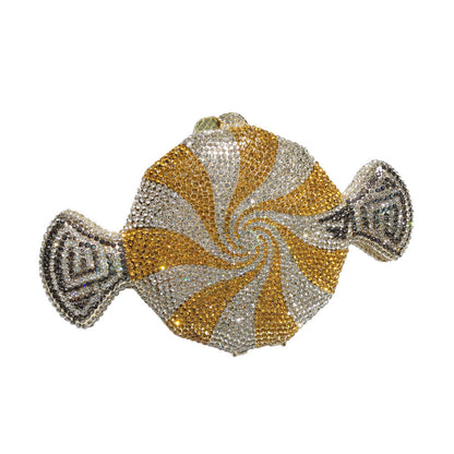 Women's diamond candy shape crystal diamond clutch bag by My Store