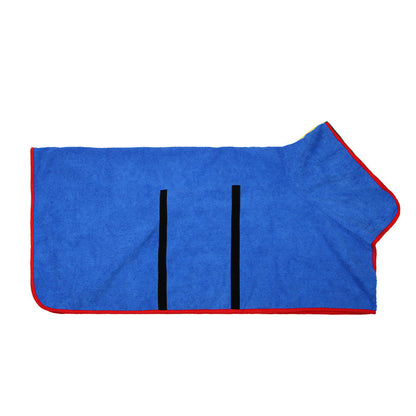 Absorbent microfiber pet bathrobe with waist wrap by My Store