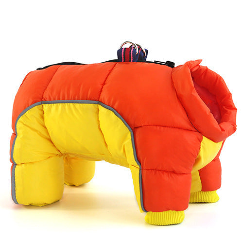 Pet dog winter clothes thick warm down jacket teddy cotton coat in a padded design