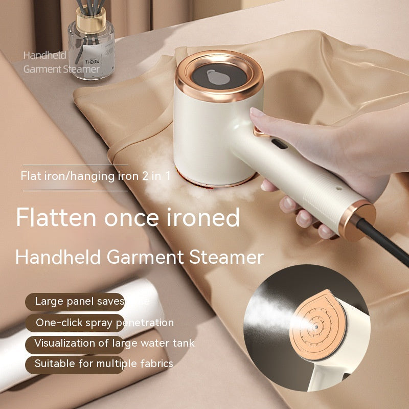 Vivalo mini portable handheld garment steamer with US plug, fabric steam iron for clothes, travel and home use, vertical steaming.