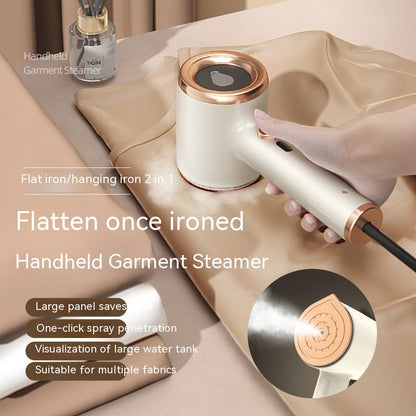 Vivalo mini portable handheld garment steamer with US plug, fabric steam iron for clothes, travel and home use, vertical steaming.
