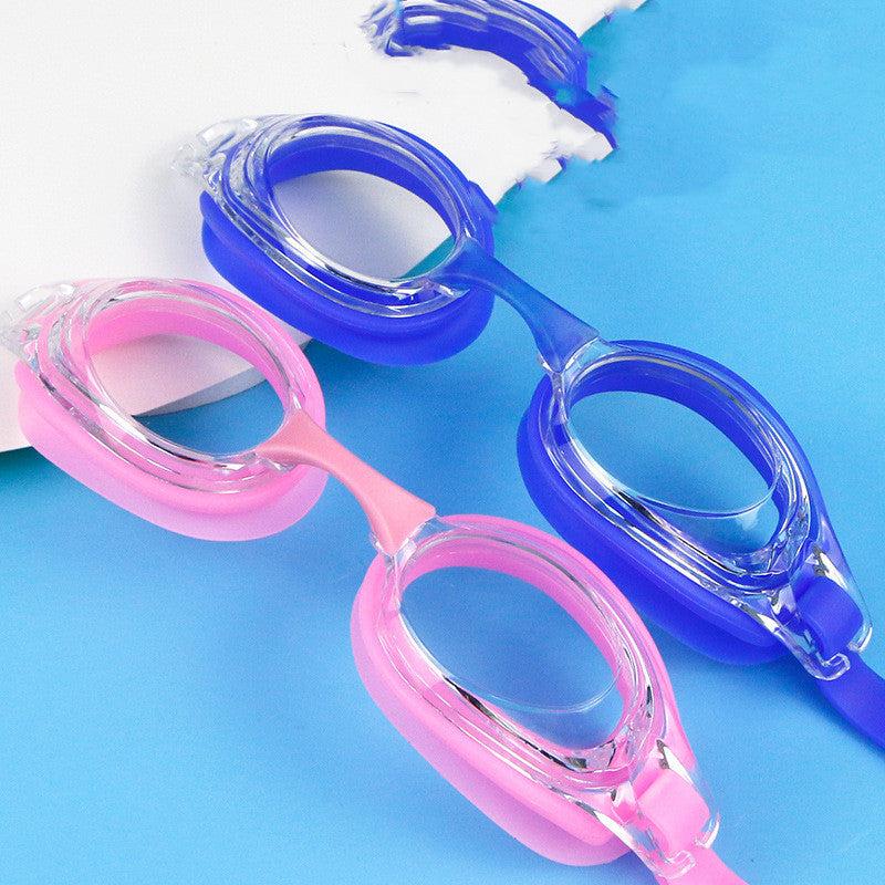 HD waterproof non-fogging swimming glasses, myopia goggles with clear lenses