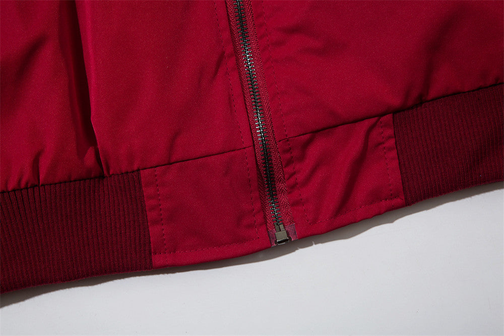 Men's loose jacket coat for autumn and winter clothing, front view