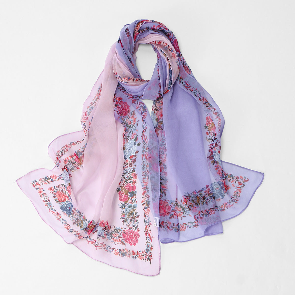 Floral elegant versatile women's fashion outer shawl with a stylish patterned design
